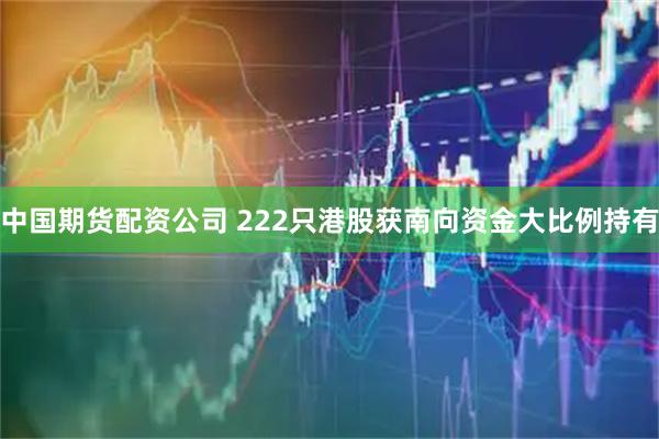 中国期货配资公司 222只港股获南向资金大比例持有
